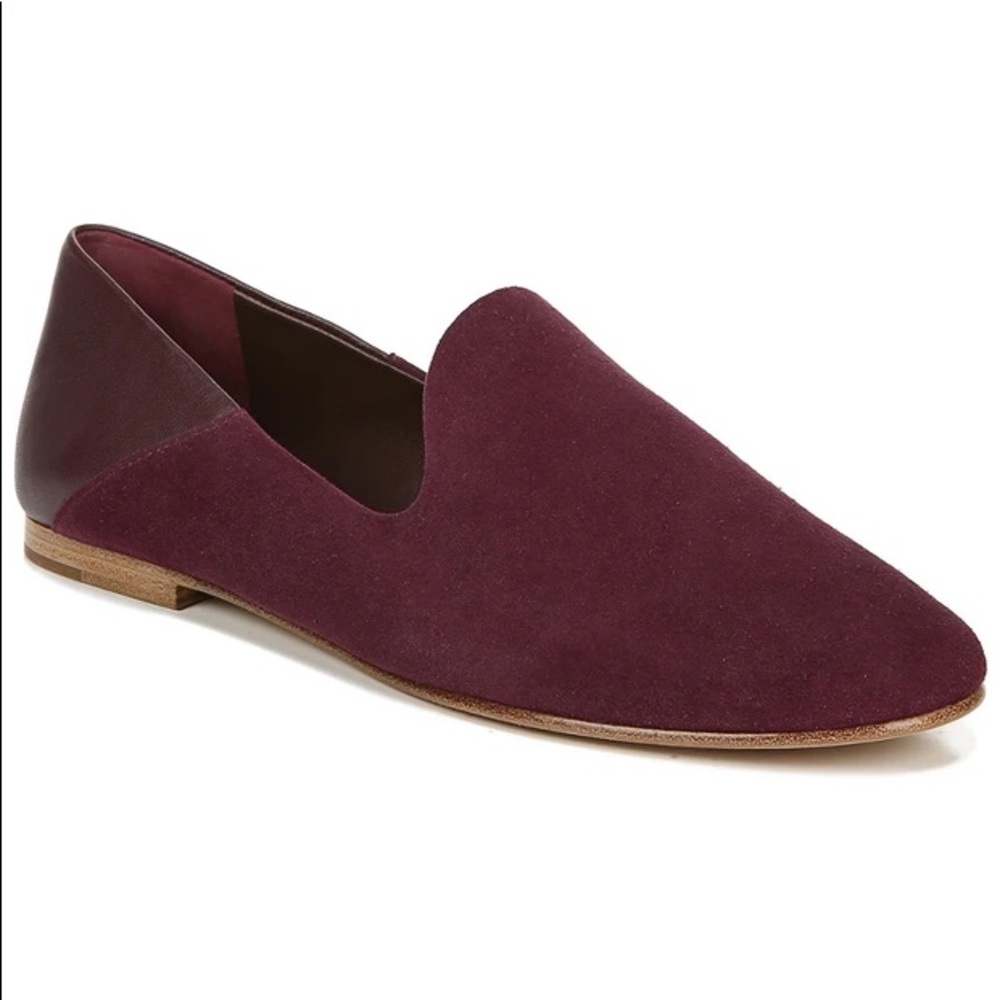 Vince Marley Suede Maroon Flats
